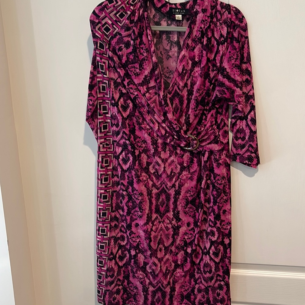 Ladies snakeskin print dress